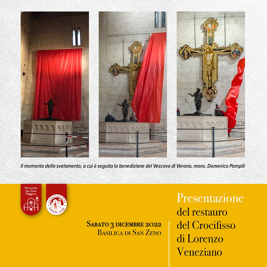 Presentazione del restauro del Crocifisso di Lorenzo Veneziano - Chiese Vive - Chiese Verona