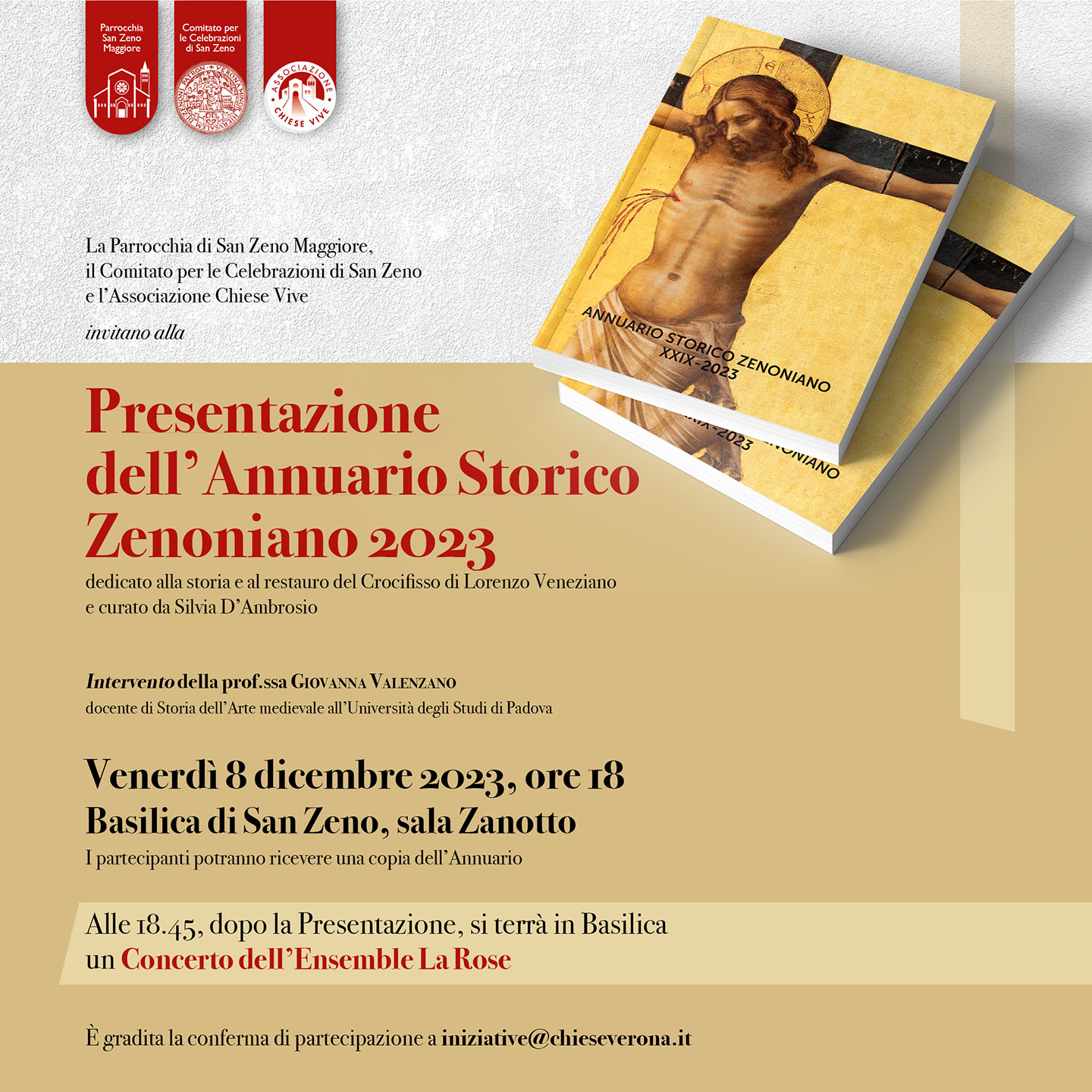 Annuario Storico Zenoniano 2023 sul Crocifisso di Lorenzo Veneziano - Chiese Vive - Chiese Verona