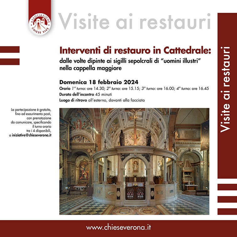 Interventi di restauro in Cattedrale: dalle volte dipinte ai sigilli sepolcrali di - Chiese Vive - Chiese Verona