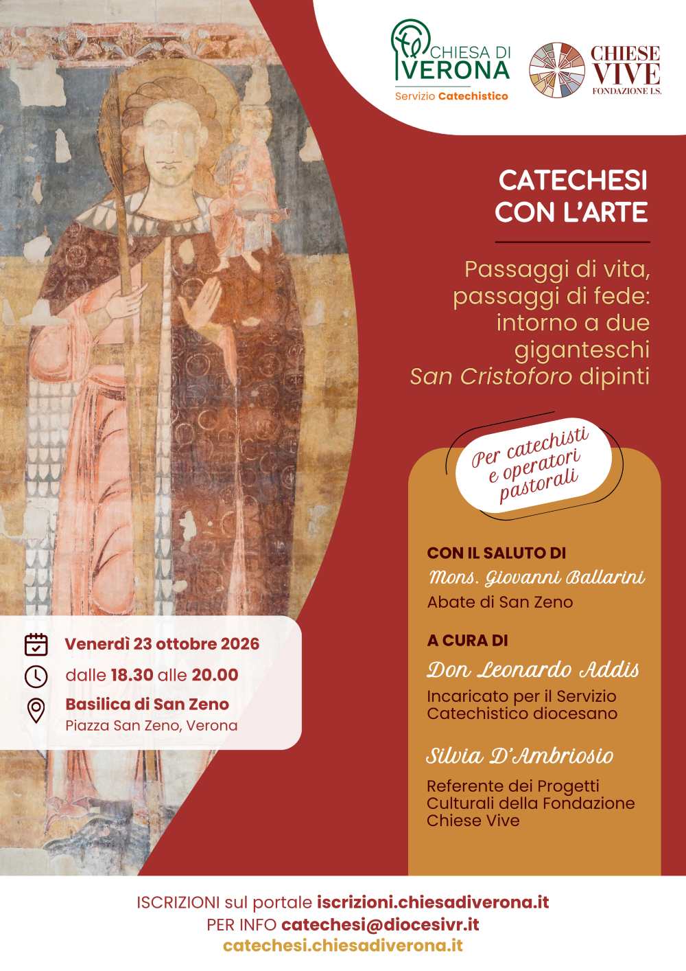 Catechesi con l'arte, San Cristoforo - Chiese Vive - Chiese Verona